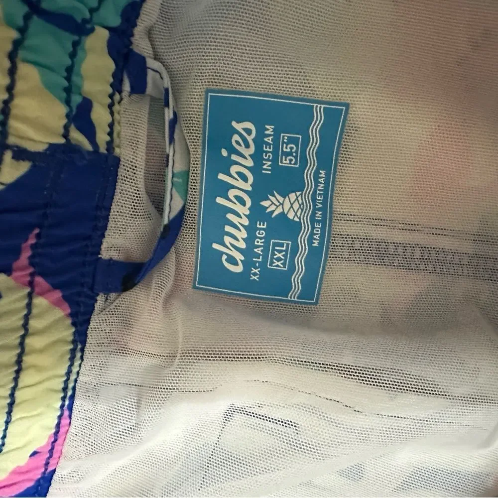 NWT New Chubbies The Floral Surprises 5.5” Classic Swim Trunk Mens Size XXL